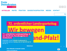 Tablet Screenshot of fdp-rlp.de